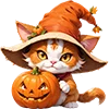Котик с тыквой 1 шт.